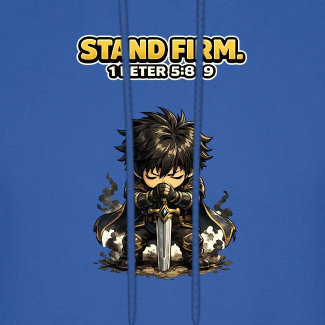 Stand Firm Chibi Warrior | 1 Peter 5:8-9