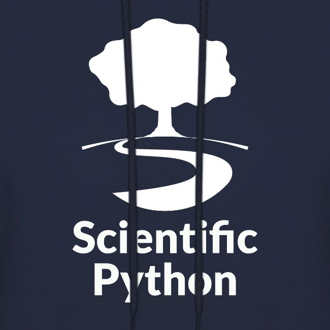 scientific python white logo