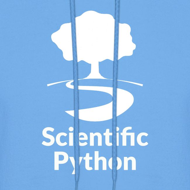 scientific python white logo