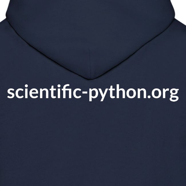 scientific python white logo