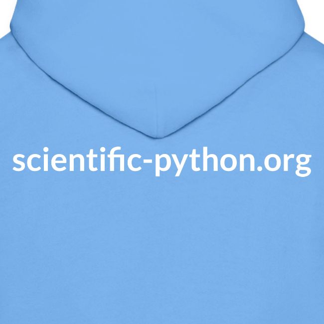 scientific python white logo