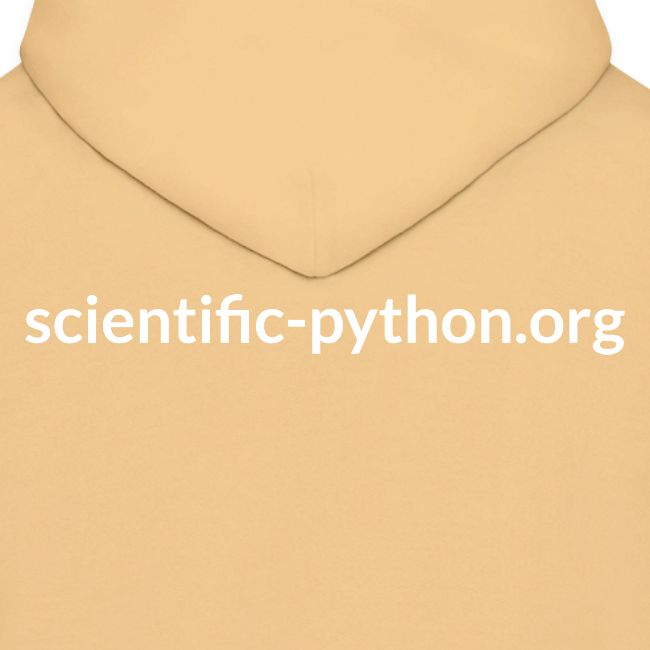 scientific python white logo