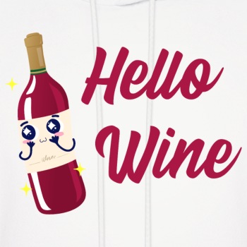 Hello wine - Hoodie for men