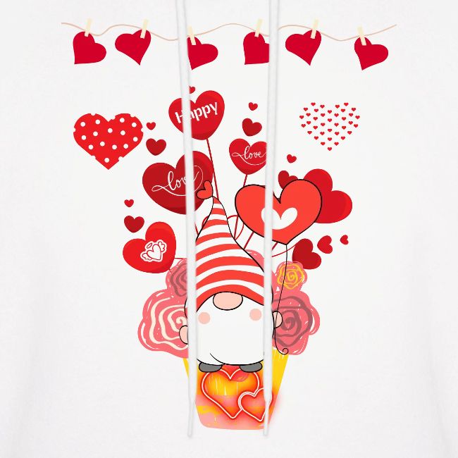 Design wrapped in love hearts, vibrating in love.