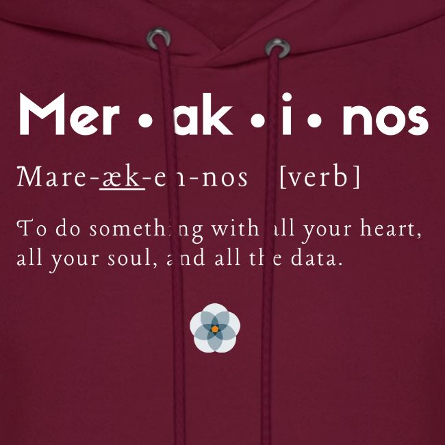 Merakinos definition with logo dark