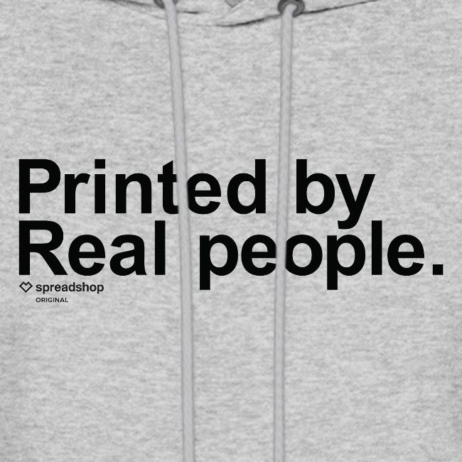 Printed in black
