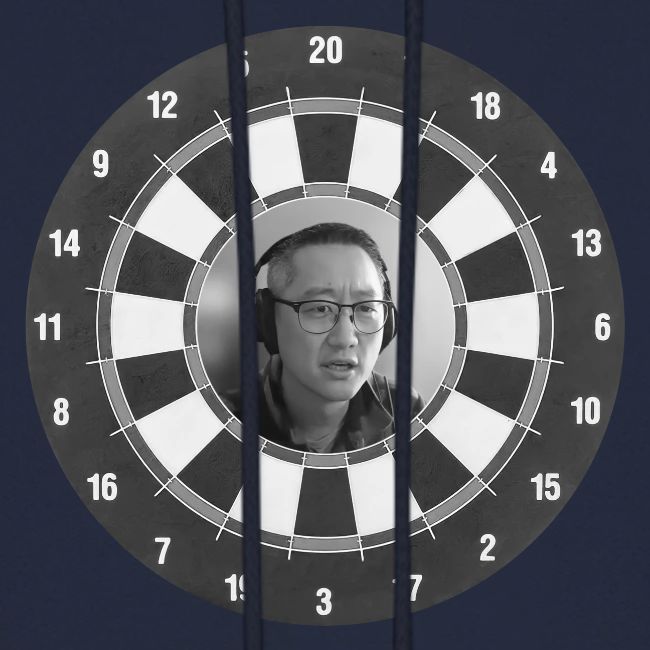 Producer Jay on a Dartboard
