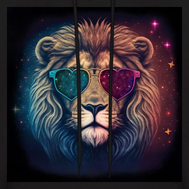 Jesus Lion of Judah wearing love glasses