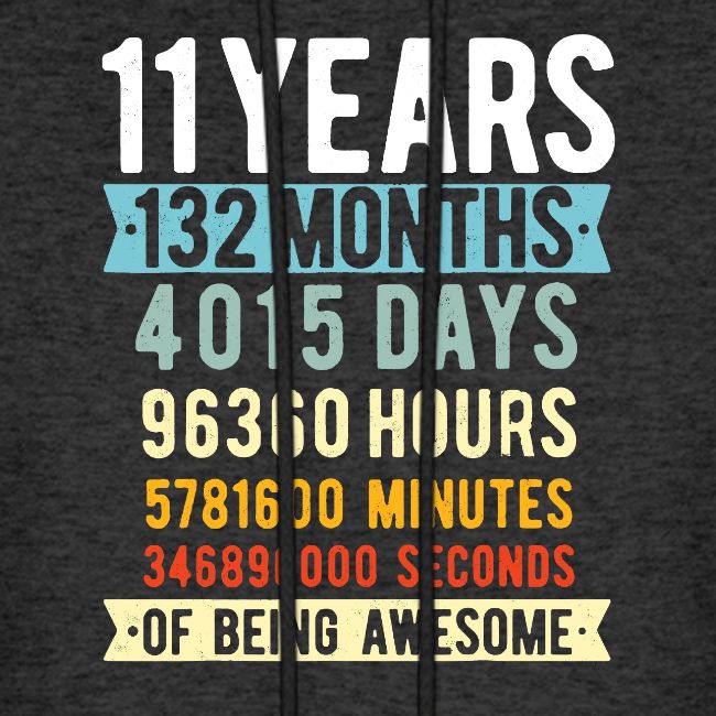 11th Birthday 11 Years Old Vintage