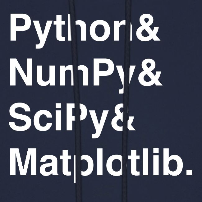 Helvetica: Python & NumPy & SciPy & Matplotlib.