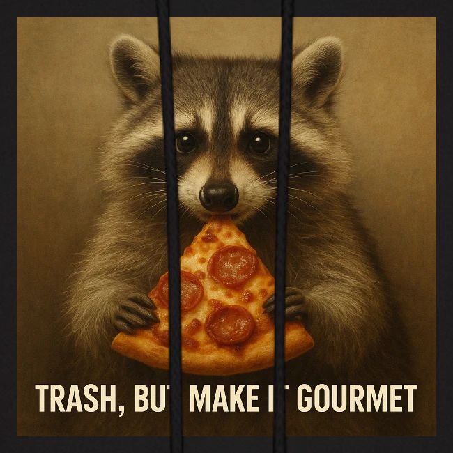 Gourmet Pizza Raccoon