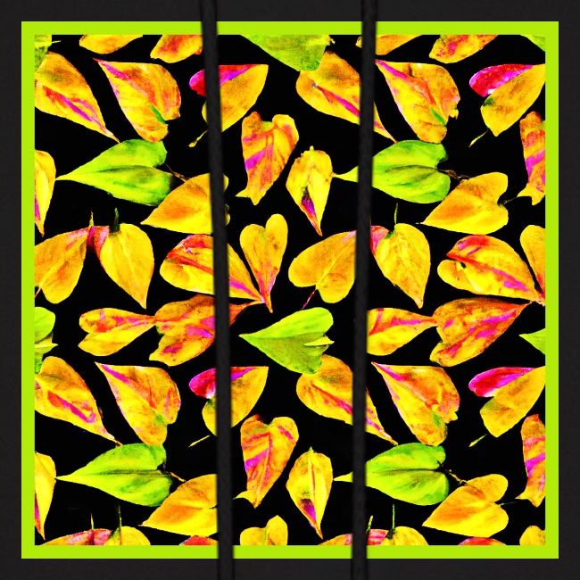 Neon Leaf Art Elegance