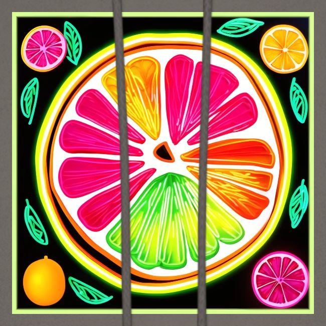 Neon Citrus Fruit Fiesta