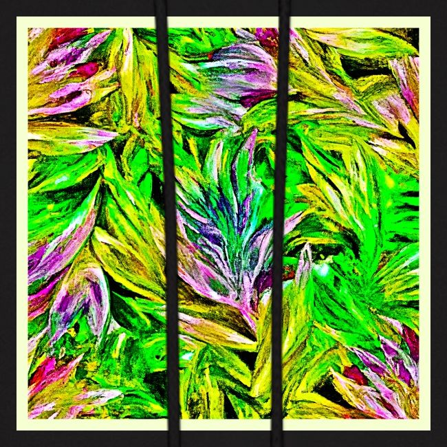 Vibrant Plant Strokes Design