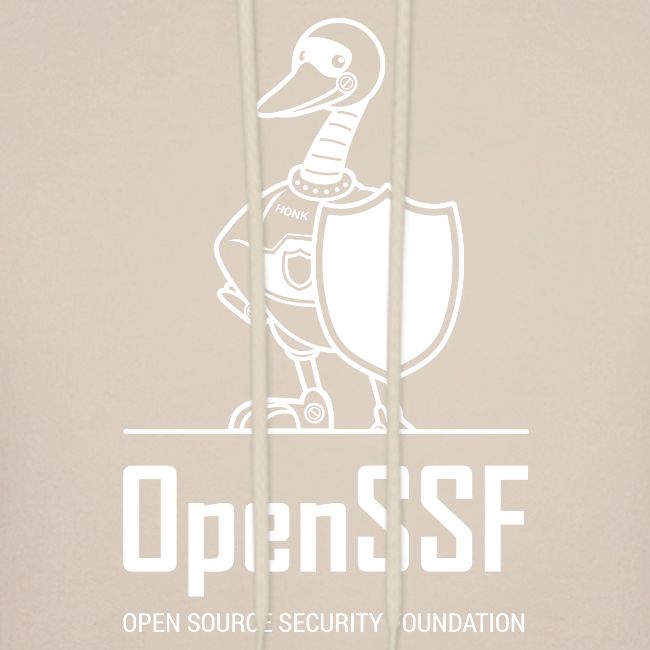 OpenSSF tall white logo