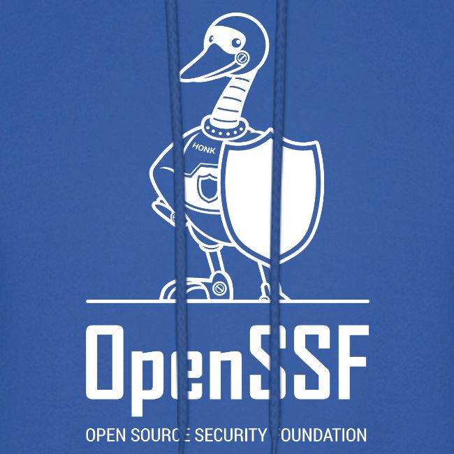 OpenSSF tall white logo