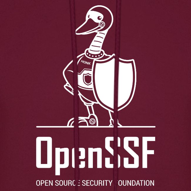 OpenSSF tall white logo