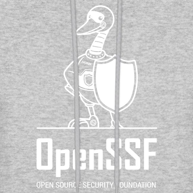 OpenSSF tall white logo