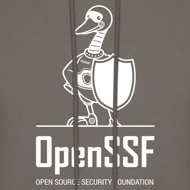 OpenSSF tall white logo