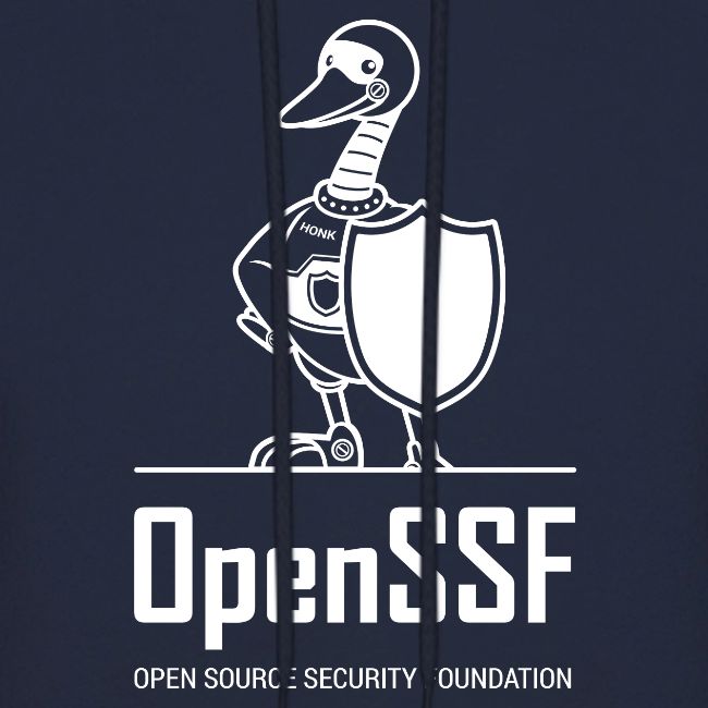 OpenSSF tall white logo