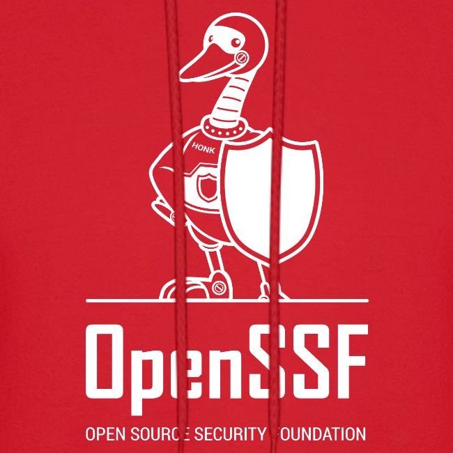 OpenSSF tall white logo