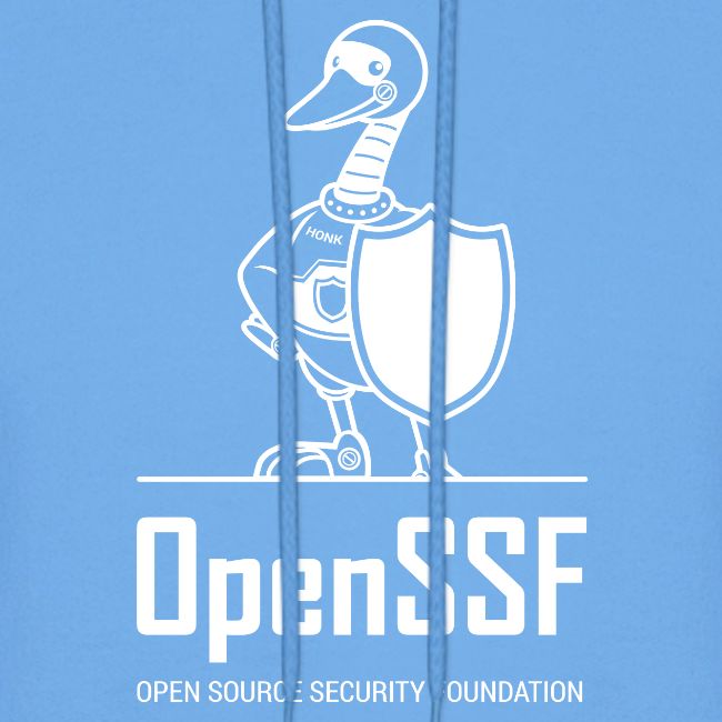 OpenSSF tall white logo