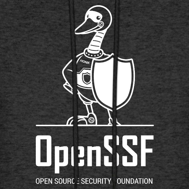 OpenSSF tall white logo