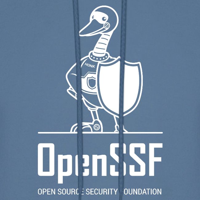 OpenSSF tall white logo