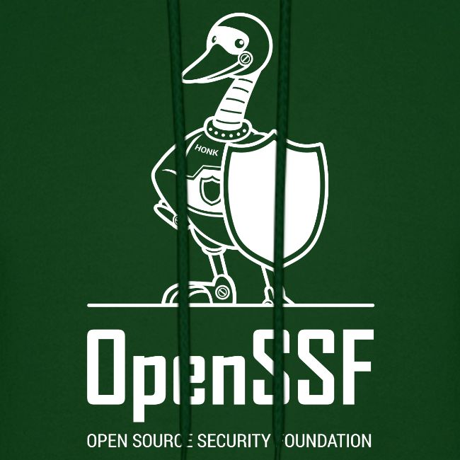 OpenSSF tall white logo