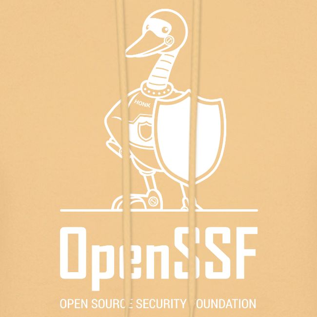 OpenSSF tall white logo