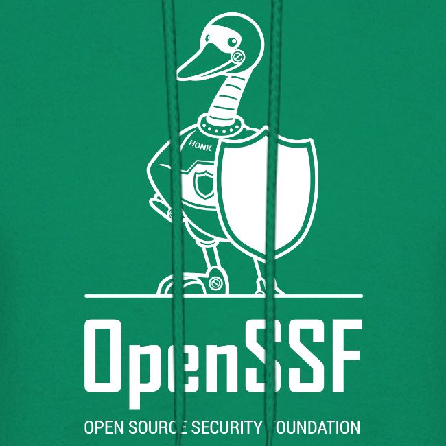 OpenSSF tall white logo