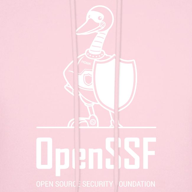 OpenSSF tall white logo