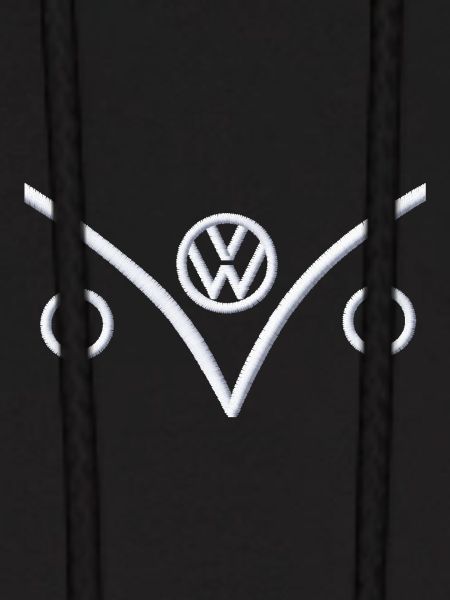 Volkswagen VW Bulli Front Outline Embroidery White