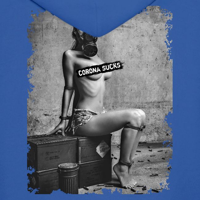 captivated nude girl with gas mask - CORONA SUCKS