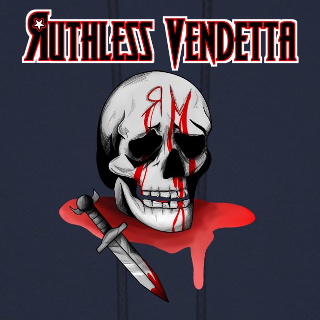 skull with ruthless vendetta