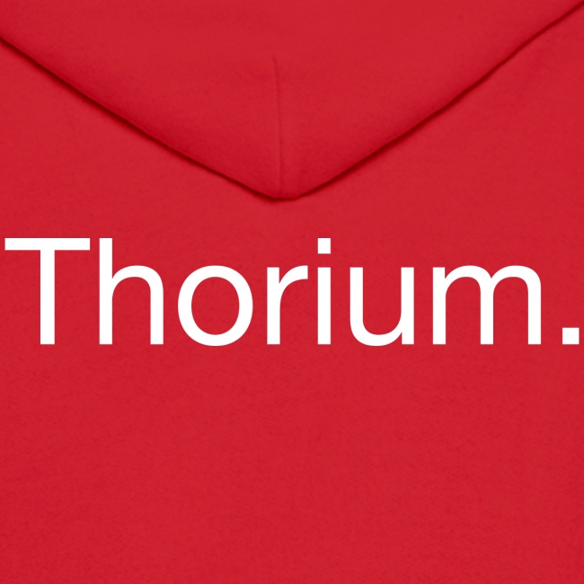 Thorium. Double-sided design. White text.
