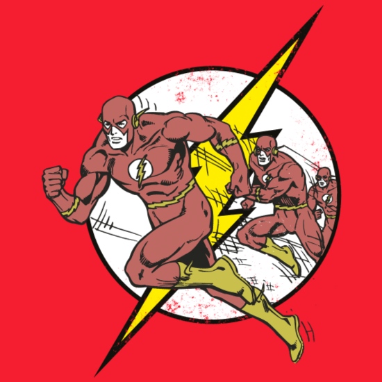 DC Comics Originals The Flash Running' Men's Hoodie | Spreadshirt