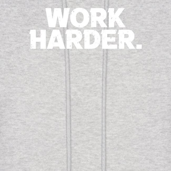 Work Harder distressed logo