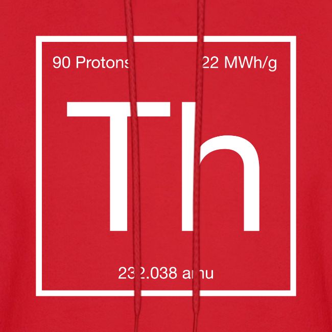 Thorium. Double-sided design. White text.