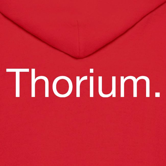 Thorium. Double-sided design. White text.