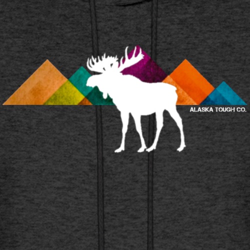 Moose and Mountains Design - Men's Hoodie