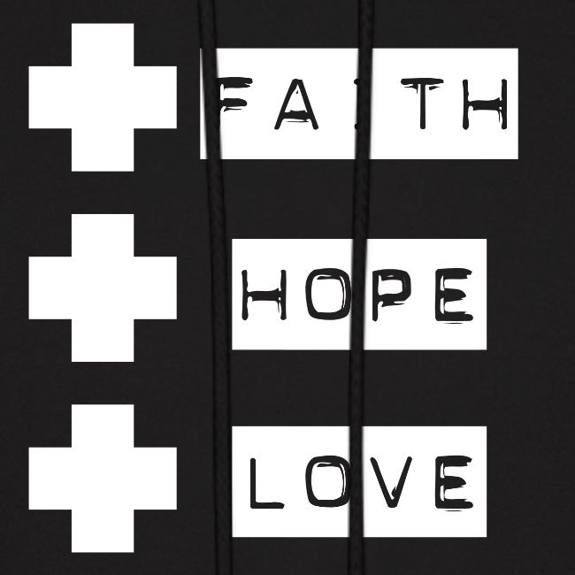 3 crosses , faith hope love