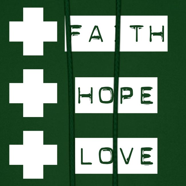 3 crosses , faith hope love
