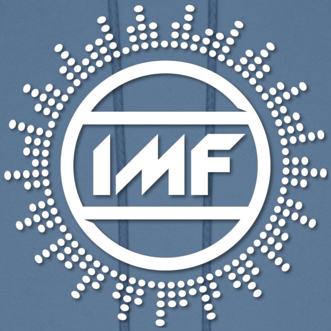 IMF Sunburst Logo in White