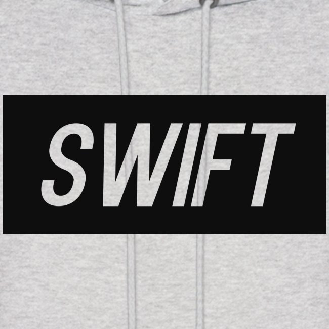 Mens Black & Grey - Hoodie : Swift Logo