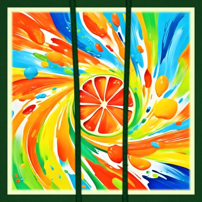 Citrus swirling Splash Design