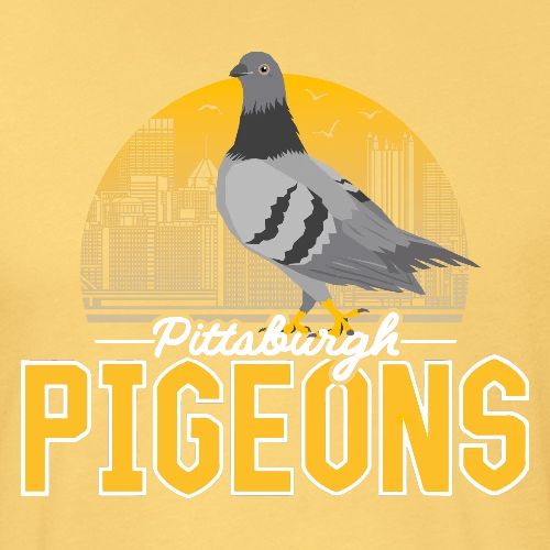 PITTsburgh Pigeons - Men’s Fitted Poly/Cotton T-Shirt