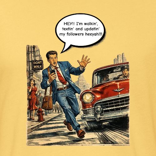 I'm Walkin' - Unisex Poly/Cotton T-Shirt