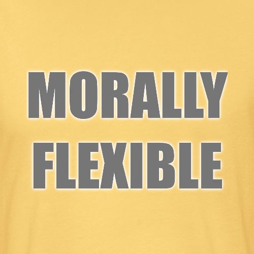 Morally Flexible - Unisex Poly/Cotton T-Shirt