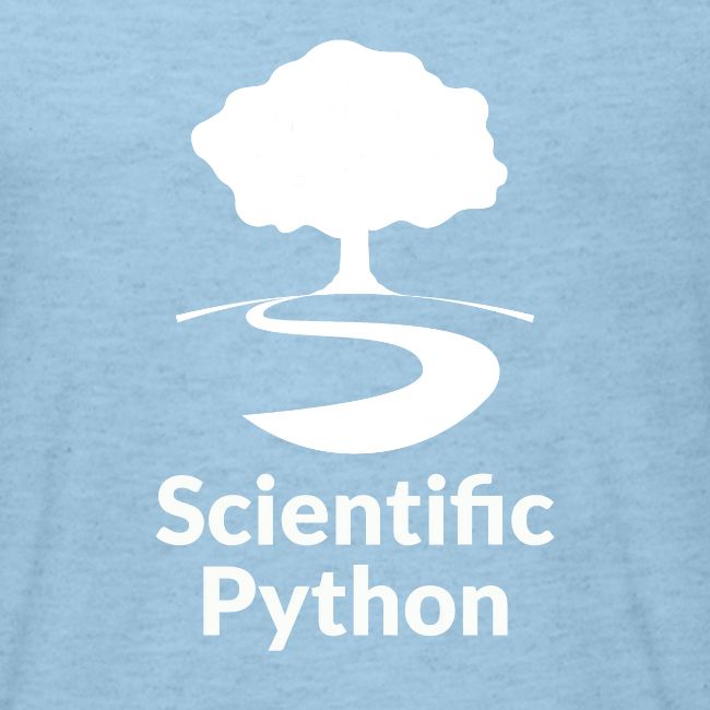 scientific python white logo